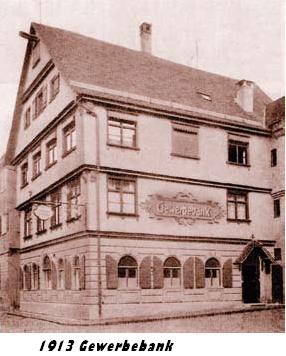 Gewerbebank am Kesselplatz ab 1896